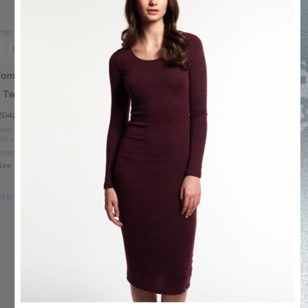 Long sleeve sweater dress